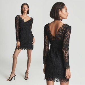 Reiss Erica Lace Bodycon Mini Dress